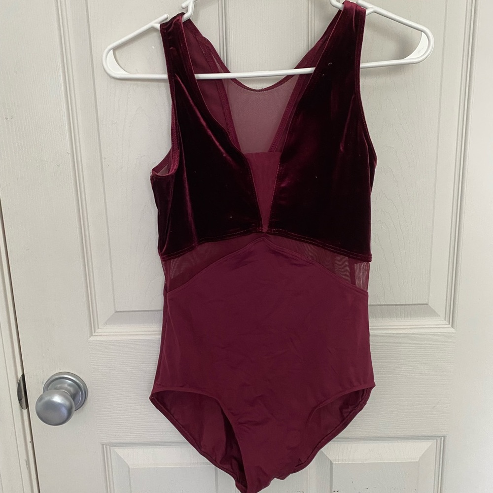 Crimson dance leotard